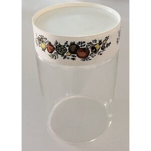 1970s Vintage Pyrex Container & Lid Spice Of Life Storage Container
